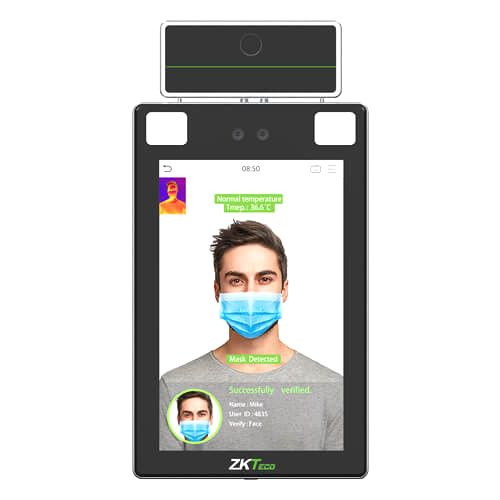 Терминал распознавания лиц ZKTeco ProFaceX [TI] [MF] с функцией измерения температуры тела
