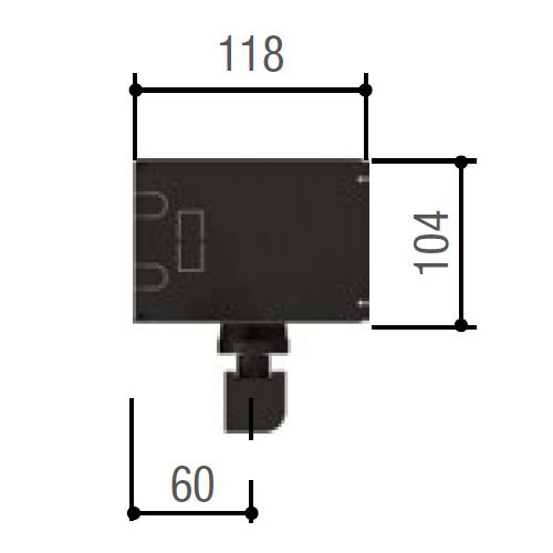 Привод Came FLUO-SW3, короб 463 мм, вес створки до 300 кг (818SW-0020)