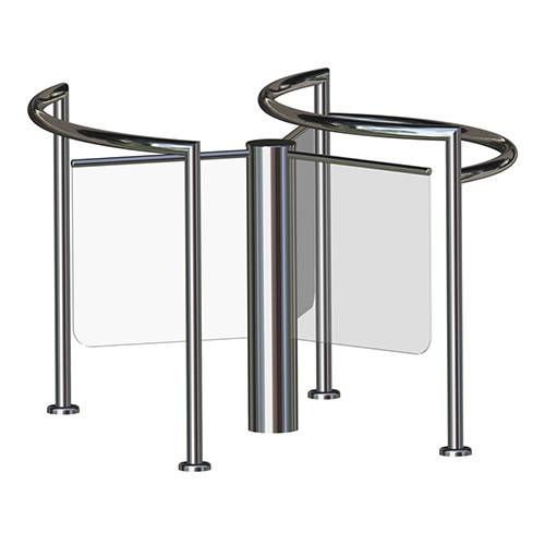 Роторный полуростовой турникет Gotschlich Gyro Transpa