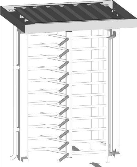 Крыша для серии 1-проходных турникетов Ecco XX Gotschlich Ecco Basic Roof 6EDD1K2-b