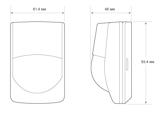 Оптико-электронный пассивный инфракрасный извещатель Optex RXC-ST