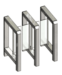 Двухпроходной турникет с распашными створками Gotschlich Axioma High 1525H (650 мм)