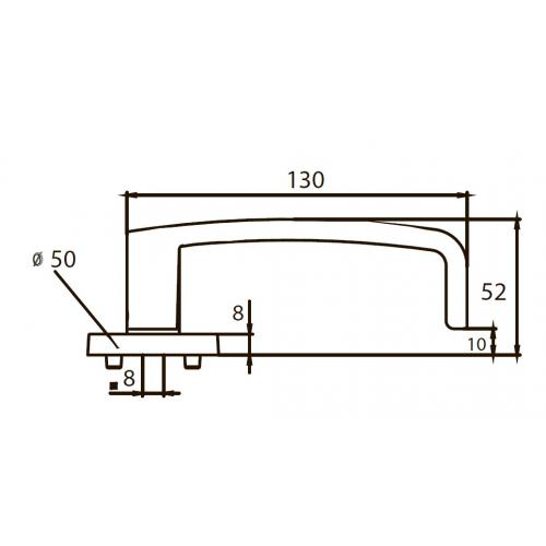 Ручка дверная Abloy Polar 6 Special version для аварийных выходов