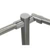 Патрубок поворотный хромированный PERCo BH02 0-11 для крепления поручней (в комплекте с крепежом)