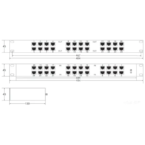 Устройство грозозащиты RVi-1NSP20-24GP