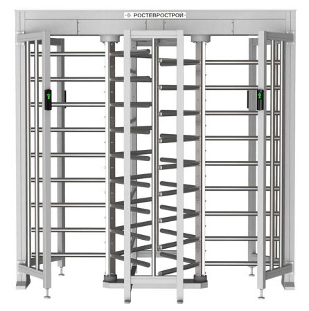 Турникет полноростовой двухпроходной Ростов-Дон ПР2/3М2-У уличный из окрашенной стали Турникет полноростовой двухпроходной Ростов-Дон ПР2/3М2-У уличный из окрашенной стали