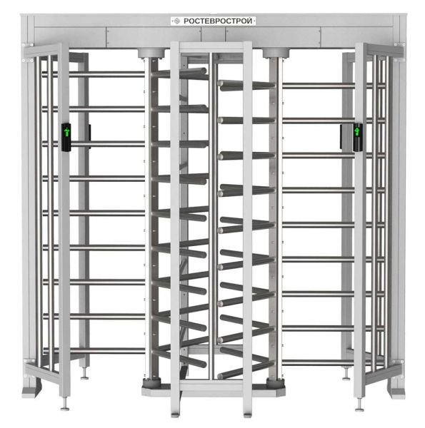 Турникет полноростовой двухпроходной Ростов-Дон ПР2/3М2-У уличный из окрашенной стали