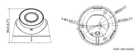 Уличная купольная IP-камера 2Мп HiWatch DS-I253M(B) (2.8 мм) с микрофоном