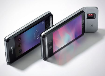 Биометрический терминал распознавания лиц Suprema FaceStation F2-DB Thermal с модулем измерения температуры