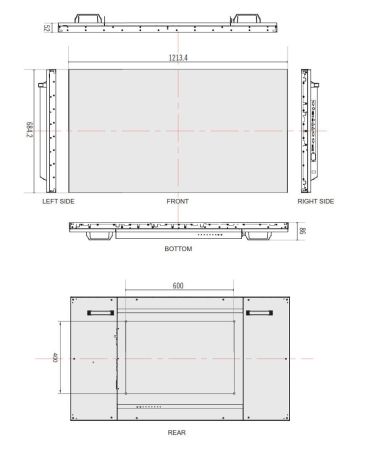 Профессиональный монитор 55" с разрешением Full HD IDIS VW-F551