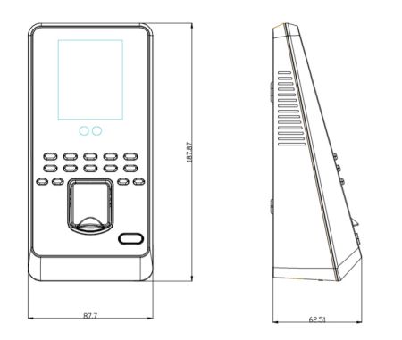 Устройство мультифакторной биометрической идентификации ZKTeco MultiBio 800-H (без RFID)