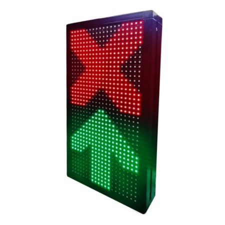 Светодиодный двухсекционный светофор Инфопаркинг ИС-Р3/2Q6/24 MATRIX 200мм (Р3/24 MATRIX)