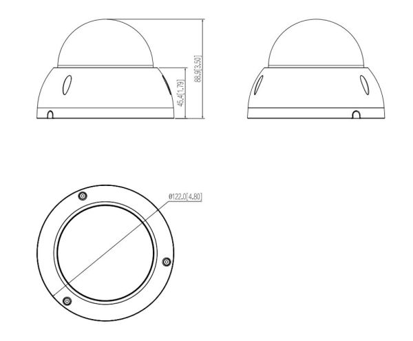Мини-PTZ HDCVI-видеокамера 2Мп Starlight Dahua DH-SD22204DB-GC c оптическим 4x увеличением