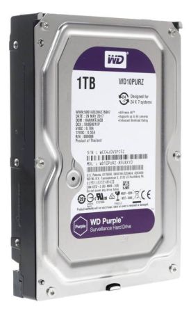 Жесткий диск 1ТБ Western Digital Purple WD10PURZ