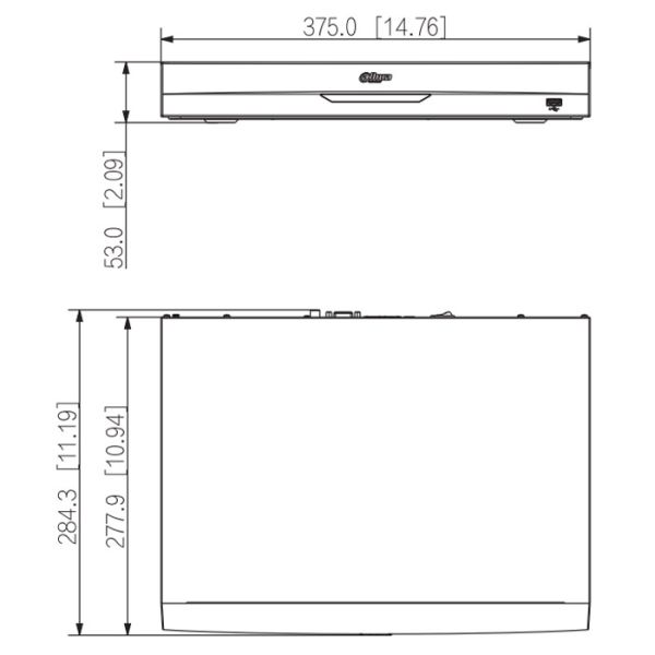 IP-видеорегистратор PoE 8-канальный WizSense Dahua DHI-NVR2208-8P-I2