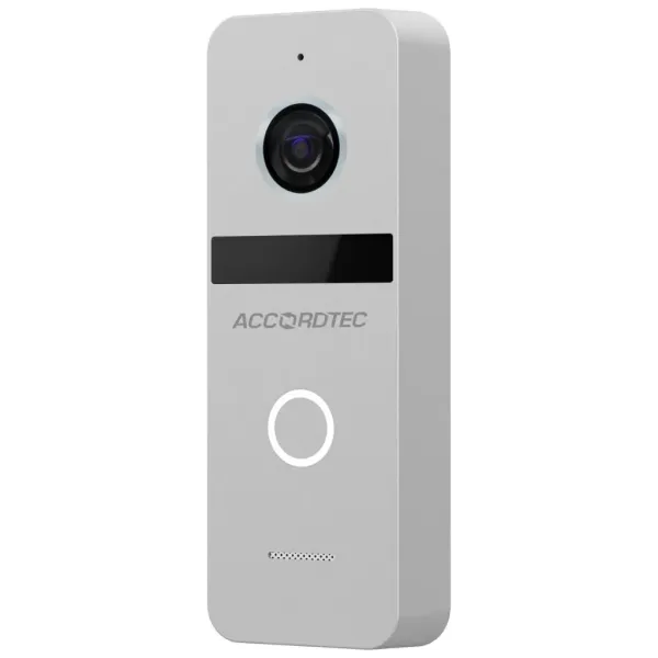 IP вызывная панель AccordTec AT-VD 311L SL серебро, с PoE-инжектором и Wi-Fi антенной