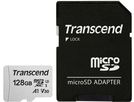 Карта памяти microSDXC Transcend 128 ГБ, TS128GUSD300S-A