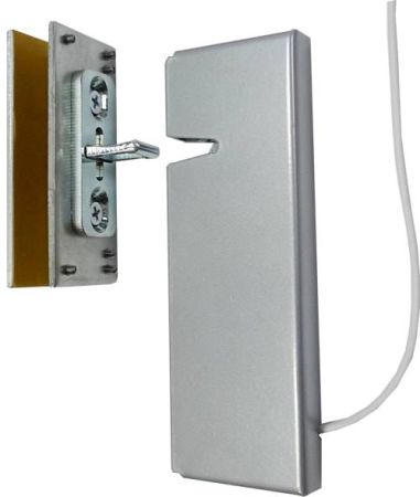 Электромагнитный замок "защелка" AL-250UZ с монтажным комплектом на стекло MK AL-250UZ-Glass