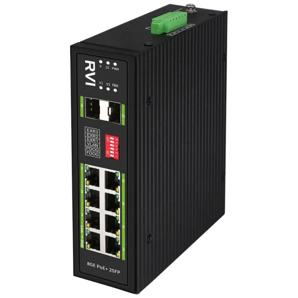 PoE-коммутатор RVi-1NSI8GP-2S неуправляемый сетевой