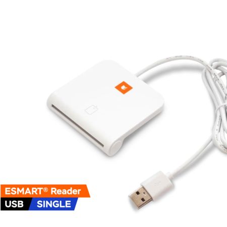 Универсальный контактный считыватель карт ESMART® Reader SINGLE серии USB (ER4331), разъем USB-A