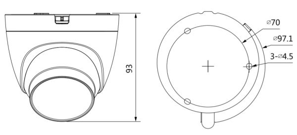 HD-CVI видеокамера 5Мп Dahua DH-HAC-HDW1500TRQP-A-0280B-S2