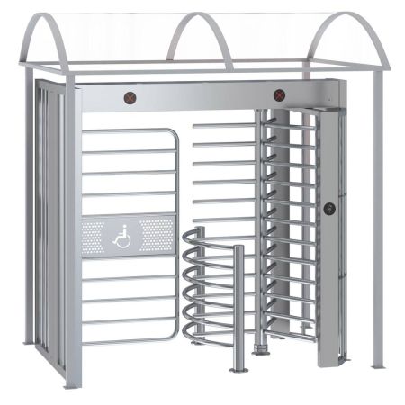 Полноростовой распашной турникет Блокпост Спектр СТ 4 с калиткой