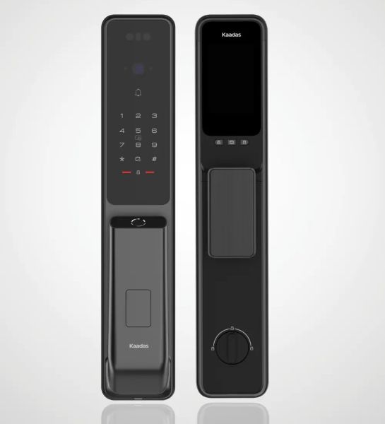 Электронный биометрический замок Kaadas Q9 FVP Black, Wi-Fi, распознавание лица, вен пальцев и отпечатков