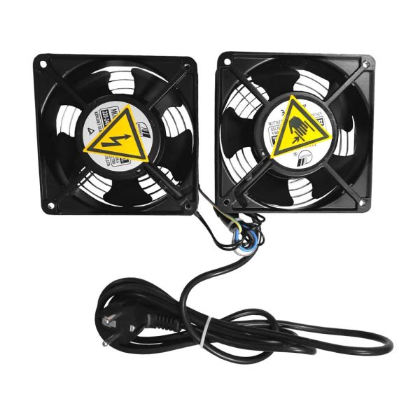 Вентилятор Netko RAL1238S1, рама 120х120х38, подшипник скольжения, 220 В 15 Вт x 2 шт.