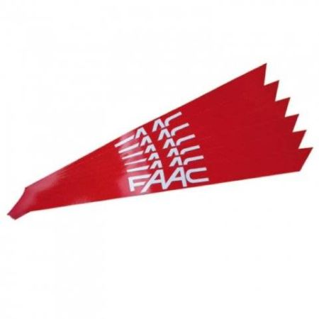 Наклейки светоотражающие FAAC на стрелу, комплект 6 шт.