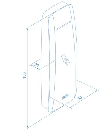 Мультиформатный считыватель бесконтактный PERCo IR19D (черный)