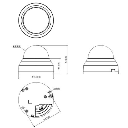 Сетевая IP-видеокамера 5Мп Wisenet QND-8010R (2.8 мм)