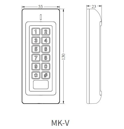 Автономный терминал доступа ZKTeco MK-V (EM)