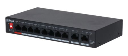 Неуправляемый POE коммутатор 10-портовый Dahua DH-PFS3010-8GT-96 Неуправляемый POE коммутатор 10-портовый Dahua DH-PFS3010-8GT-96