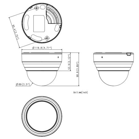 Сетевая IP-видеокамера 4Мп Wisenet QND-7080R (2.8-12 мм)