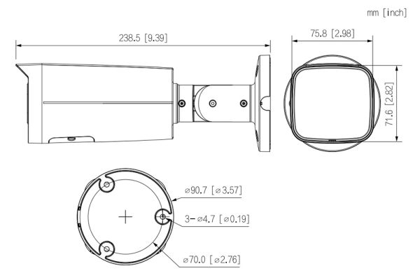 IP-видеокамера уличная 8Мп Dahua DH-IPC-HFW2849TP-AS-IL-0600B с ИИ
