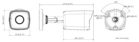 Уличная IP-камера 4Мп HiWatch DS-I450M (2.8 мм) с микрофоном