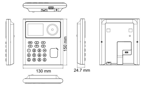 Терминал доступа HikVision DS-K1T320MWX с Wi-Fi, распознаванием лиц и карт Mifare