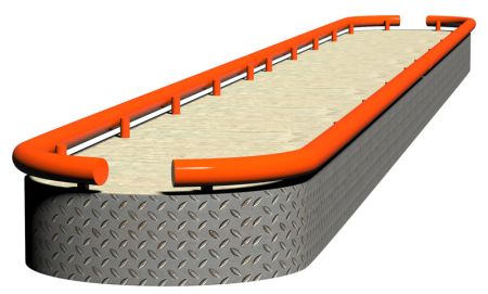 Отбойник радиусный ParkStyle для островка безопасности