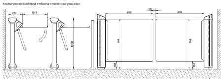 Моторизованная калитка Magnetic mSwing FMSW_MG (без створки)
