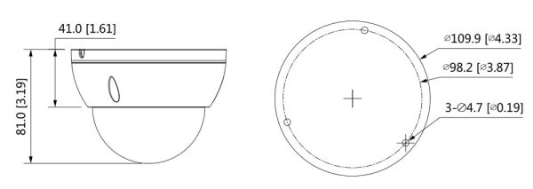 IP-видеокамера 2Мп Dahua DH-IPC-HDBW1230EP-0280B-S5 с ИК-подсветкой до 30м