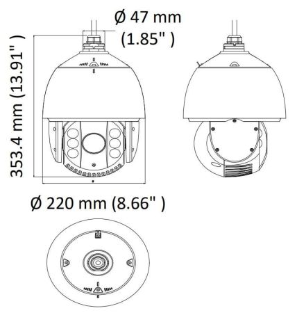 Уличная скоростная поворотная HD-TVI видеокамера HikVision DS-2AE7232TI-A (C) Уличная скоростная поворотная HD-TVI видеокамера HikVision DS-2AE7232TI-A (C)