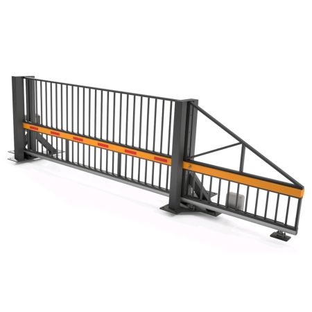 Противотаранные откатные ворота AR-GO Ферум ПВ О 4500М.4С, высота 2500 м Противотаранные откатные ворота AR-GO Ферум ПВ О 4500М.4С, высота 2500 м