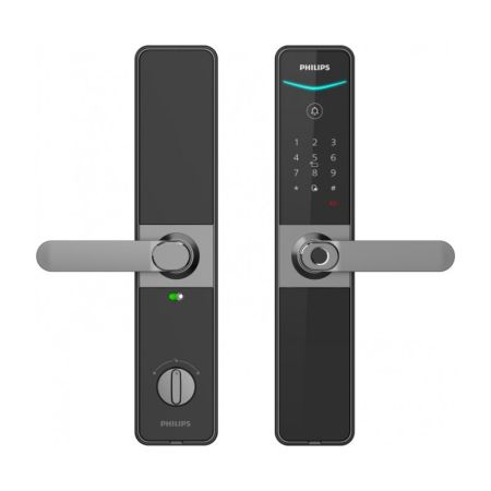 Электронный замок биометрический Philips Easykey DDL610-5HBS с распознаванием отпечатков пальца