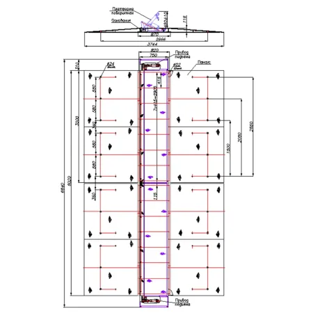 Дорожный блокиратор Silar ПЗП 6000ЭМН с боковым приводом, электромеханический накладной