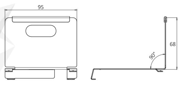 Настольный кронштейн для домофонов HikVision DS-KABH8350-T