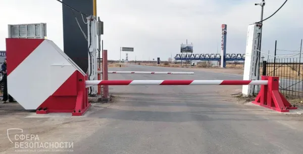 Противотаранный шлагбаум ПШВ-СБ 5000 вертикальный, электромеханический, 20 тонн