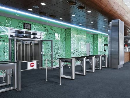 Стационарное ограждение PERCo BH02 (925мм) без заполнения