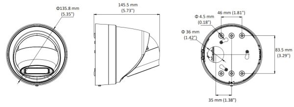 Купольная EyeBall IP-видеокамера 3Мп HikVision DS-2CD2H35FWD-IZS (2.8-12 мм)