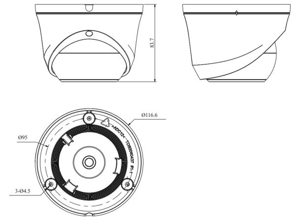 IP-видеокамера 2Мп RVi-1NCE2022 (2.8) white