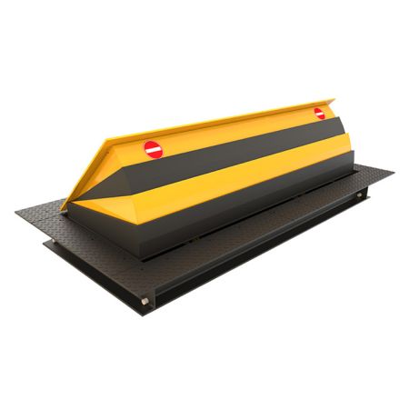 Блокиратор дорожный гидравлический TRB 600 SHALLOW (TRB-15P60-SHLW) с двумя гидроцилиндрами, длина 1500 мм